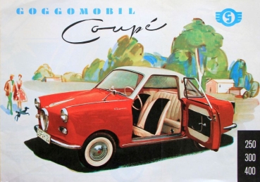 Glas Goggomobil Coupe Modelprogram 1958 Carbrochure (9996)